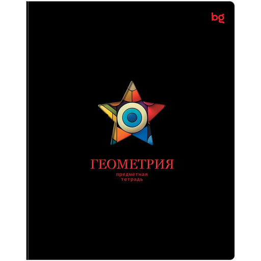 Тетрадь 48л. ИНФОРМАЦИОННОЕ ПОЛЕ "Геометрия" (ТП5ск48_лс_вл 63880, BG) soft-touch ламинация, выб.лак