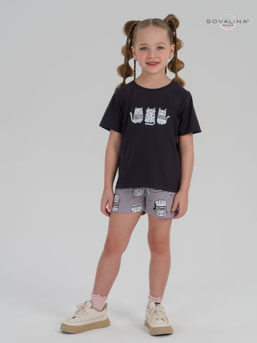 Костюм Лайт фуме-котейки на сером ПК - Sovalina фото 2