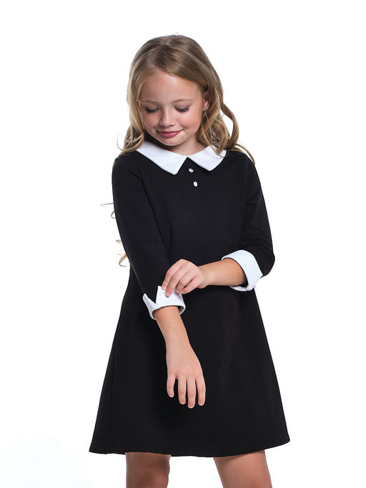 Платье для девочки в школу с воротником UD 4761(5104) черный - Mini maxi фото 2