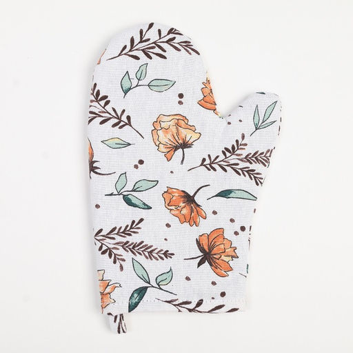 Набор кухонный Доляна Oleander: варежка 20?27 см, прихватка 19?19 см, 100% хлопок