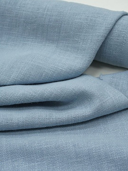 Крапива Рами (Ramie)-диагональ, цв.Серо-голубая дымка-2, ш.1.4м, крапива-100%, 270гр/м.кв - Купава фото 5