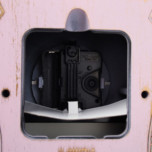 Часы настольные 28 см розовые / 63317H /уп 18/ музыкальные - Галеонтрейд фото 5