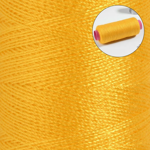Цена за 10 шт. Нитки 40/2, 200 м, ярко-жёлтые №385