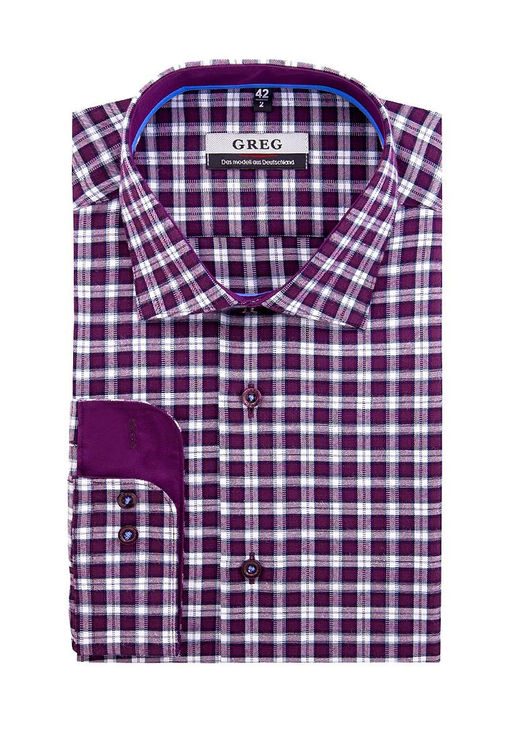 Сорочка мужская длинный рукав GREG 725/139/112/FL/Z/1p  фото 2