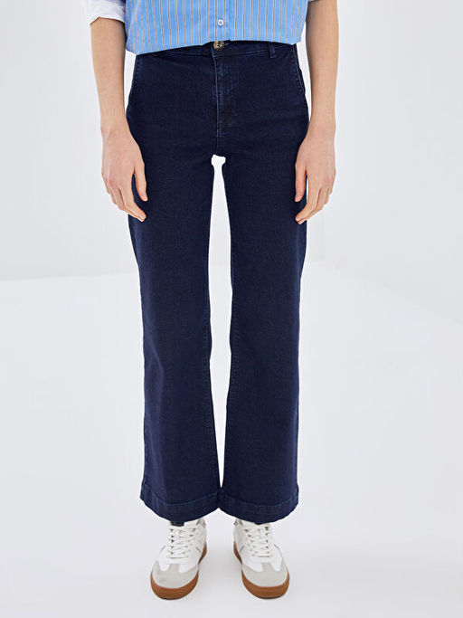 Wideleg Kad?n Jean Pantolon