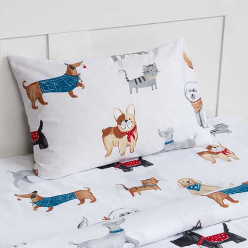 Постельное бельё Этель 1.5 сп Dog party, 143*215 см, 150*214 см, 50*70 см -1 шт,100% хлопок, бязь  фото 2