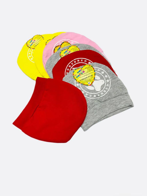 (Уп. 8 шт) Шапки футер с лапой, арт.A-SH010-ITn, раз.0-6мес., цвета в ассортименте - Мамин малыш фото 2