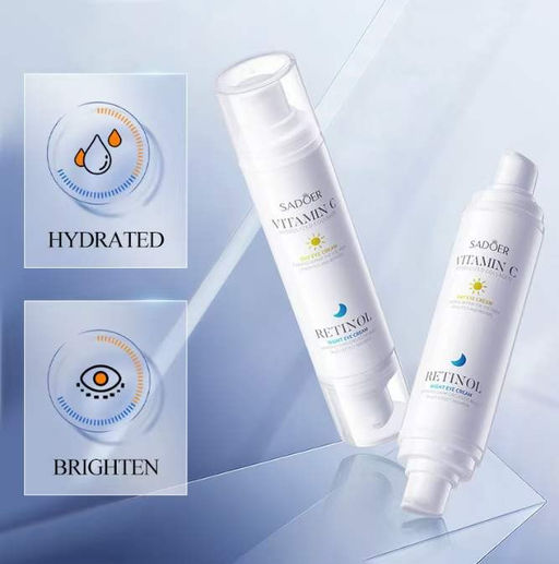 SADOER 2 В 1 Дневной и ночной омолаживающий крем для кожи вокруг глаз против морщин, от темных круго  фото 3