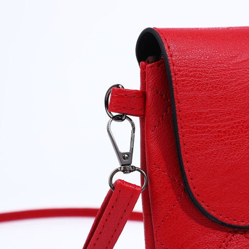 Сумка-клатч на магните, длинный ремень, цвет красный - Simaland фото 5