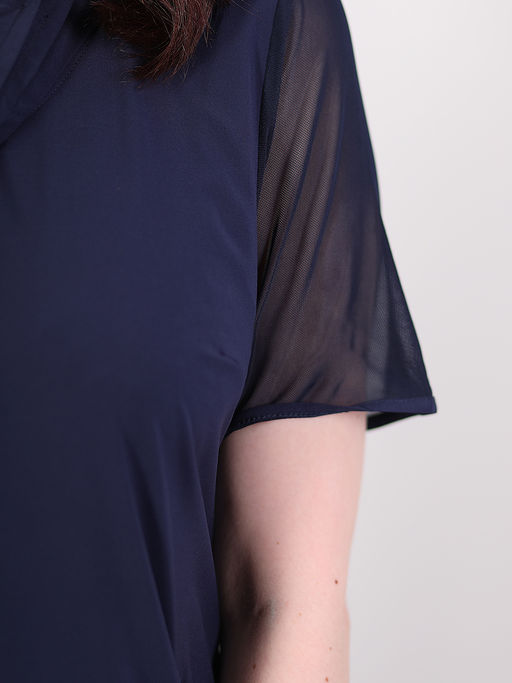 Платье с воротником-хомут нарядное летнее - Almond фото 5