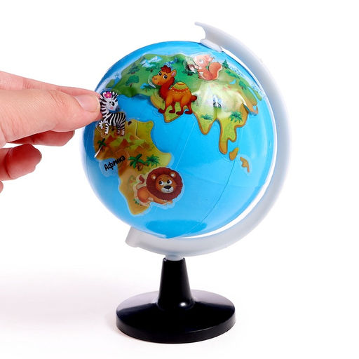 Развивающий набор Глобус - изучаем животный мир - Эврики фото 17