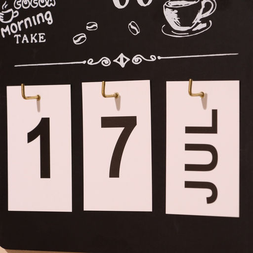 Сувенир вечный календарь подвесной Coffee, 0.71726.5 см, дерево, чёрный - Simaland фото 3