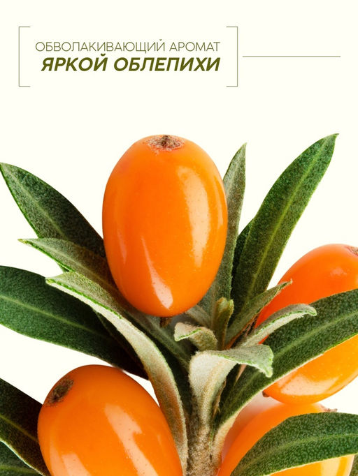 Гель для душа, витаминное увлажнение, аромат облепихи, 250 мл, Рябина