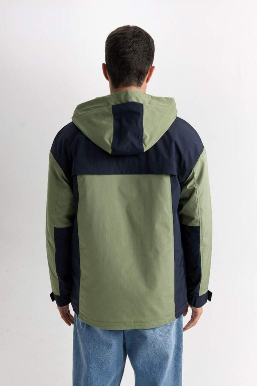 Пальто обычного кроя с капюшоном - Defacto фото 9