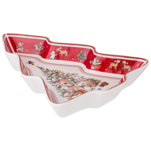 БЛЮДО LEFARD С НОВЫМ ГОДОМ! В ФОРМЕ ЕЛКИ 25Х21Х4 СМ КРАСНОЕ  фото 4