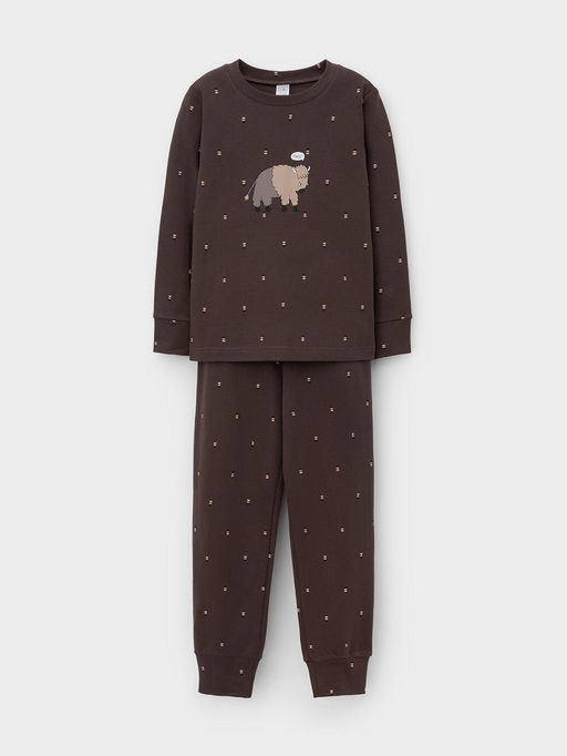 К 1621/темно-коричневый 0912 Н048 пижама дет
