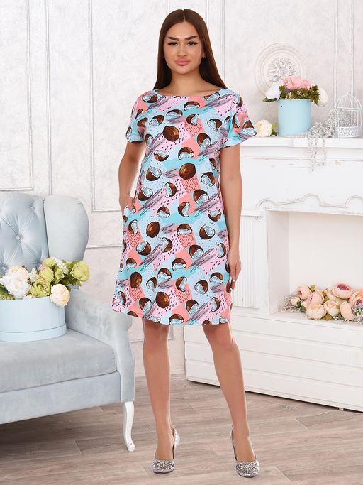 Туника "Кокосы" (ментол)