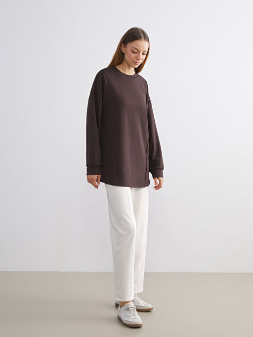Bisiklet Yaka Kad?n Sweatshirt Tunik