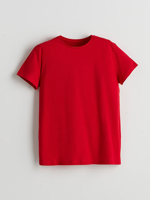 Bisiklet Yaka Basic K?sa Kollu K?z ?ocuk Ti??rt