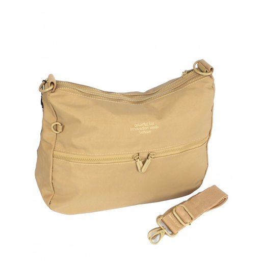 Сумка женская текстиль CF-1203, 2отд, плечевой ремень, бежевый SALE 264877 - Bobo фото 6