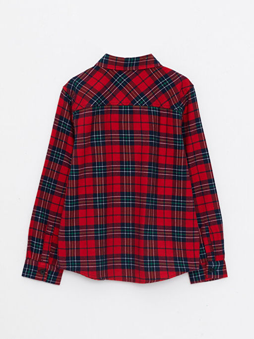 Ekose Uzun Kollu Gabardin Erkek ?ocuk G?mlek - Waikiki фото 2