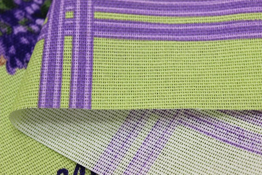 Рогожка Средиземноморский прованс на салатовом, ш.1.5м, хлопок-100%, 160гр/м.кв, раппорт 64см - Купава фото 4