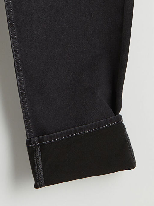 700 Straight Fit ??i Polarl? K??l?k Erkek Jean Pantolon