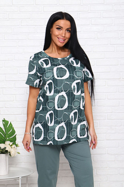 Костюм с бриджами (00983, зеленый) - Плиона фото 13