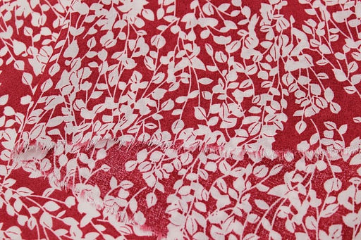 Штапель Муравушка цв.винтажно-малиновый, ш.1.44м, вискоза-100%, 90гр/м.кв - Купава фото 6