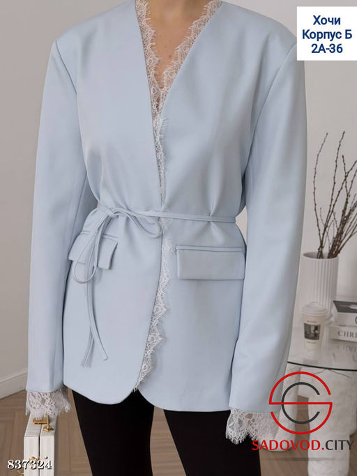 Пиджак женский с гипюром - Bruno фото 3