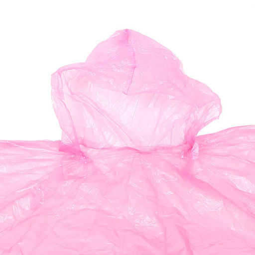 Цена за 10 шт. Дождевик "Универсальный" с капюшоном 8 Мкрн 80*110см розовый ДоброСад