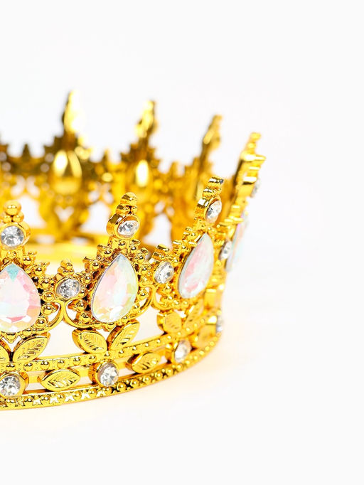 Набор декора для торта: топпер, корона, свеча