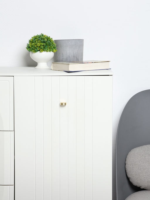 Ручка-кнопка CAPPIO RK147, d=26 мм, цвет сатиновое золото, 8 шт.