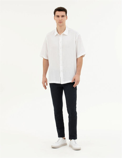Beyaz Oversize K_sa Kollu G_mlek - Pierre cardin фото 4