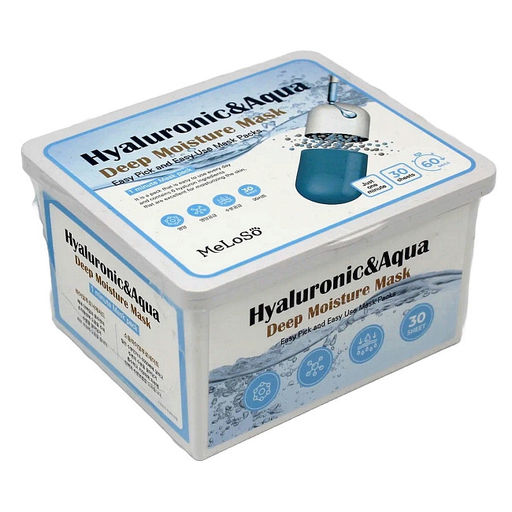 Тканевая маска для лица с гиалуроновой кислотой - Hyaluronic & Aqua Deep Moisture Mask, 30шт (370гр)