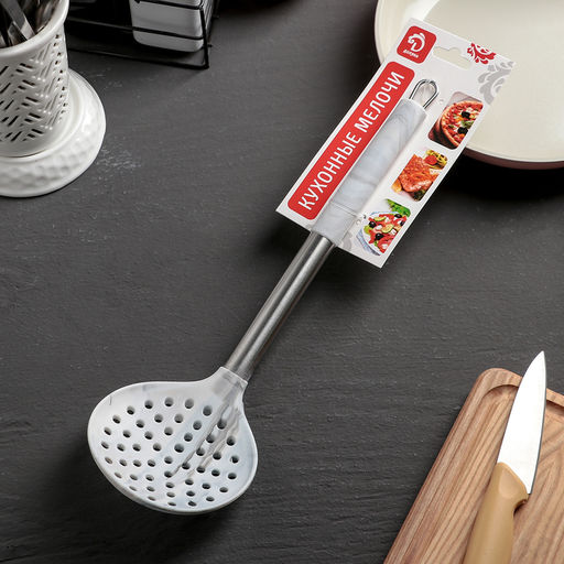 Шумовка Доляна Шанти, 33,5 см, цвет серый фото 3