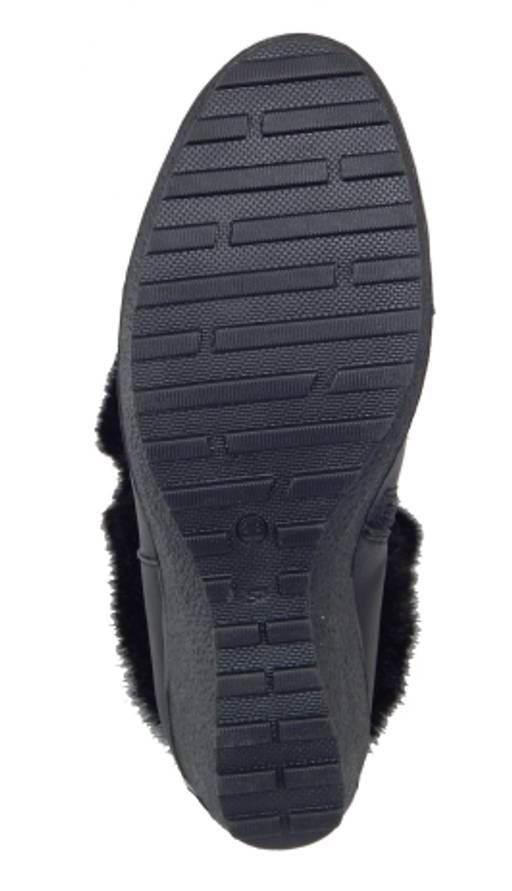 Унты женские на платформе. Черные. Короткие. Мех норка черная. Молния. - Roshva фото 5