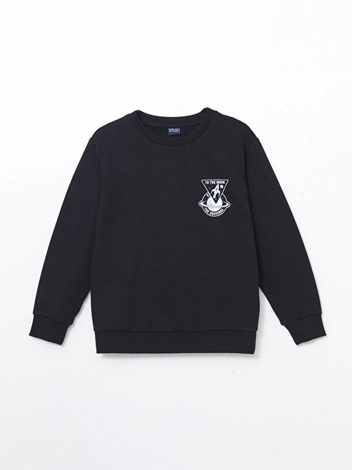 Bisiklet Yaka Erkek ?ocuk Sweatshirt