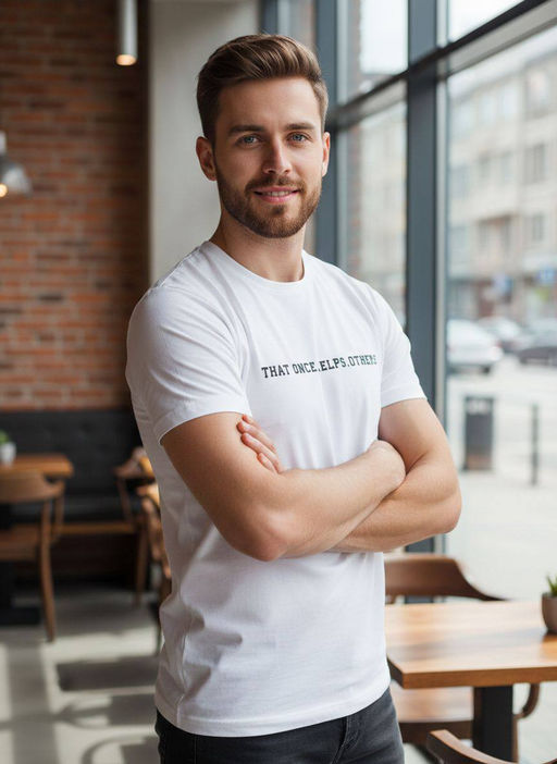 KM1876 Футболка (хлопок) БЕЛЫЙ