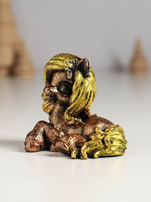 Фигурка полистоун Лошадь лежащая, 9?6?5 см