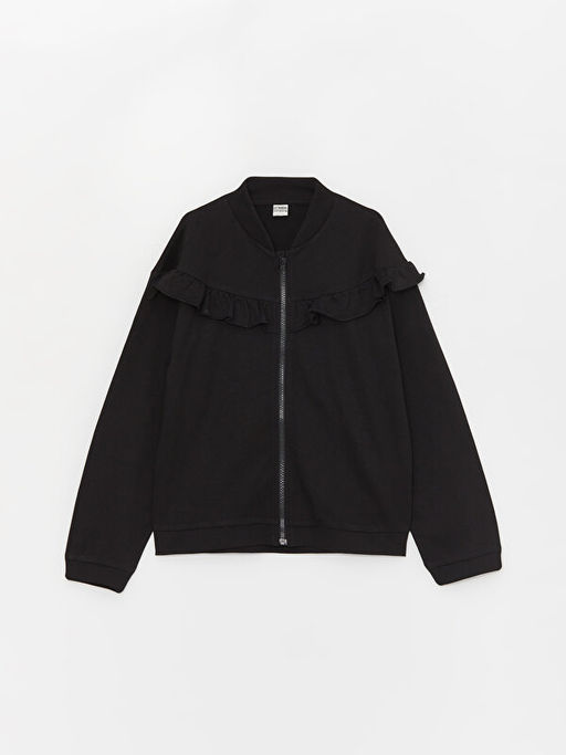 Bisiklet Yaka Uzun Kollu K?z ?ocuk H?rka