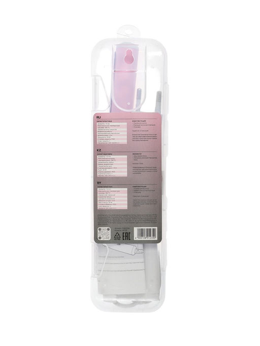 Плойка для волос Luazon LW-08, 25 Вт, керамическое покрытие, d=19 мм, сиреневая