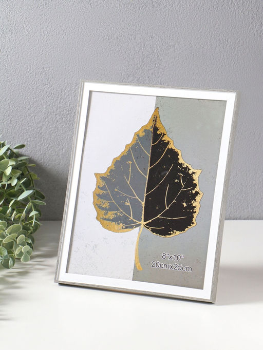 Фоторамка пластик 20х25 см "Современная классика" серый и белый 26х20,8х1,5 см