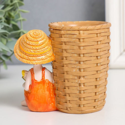 Фигурка полистоун с подставкой «Мальчик/Девочка с кукурузой», 11×7×9.2 см, МИКС