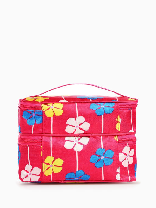 Косметичка - органайзер на молнии, с отделами, с рисунком, малиновая - Simaland фото 2