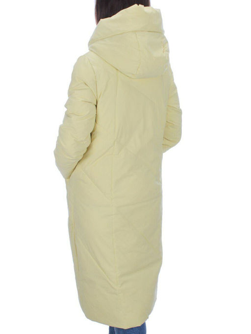 22339 YELLOW Пальто стеганое зимнее женское (200 гр. холлофайбера) - Фабричный китай фото 4