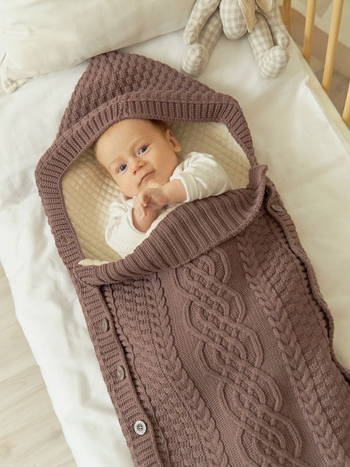 Кофейный детский конверт - Kogankids фото 4
