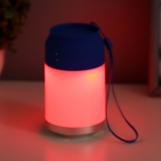 Ночник «Фоси» LED 5 режимов от батареек 3хААА бело-синий 6.5×6.5×11.5 см