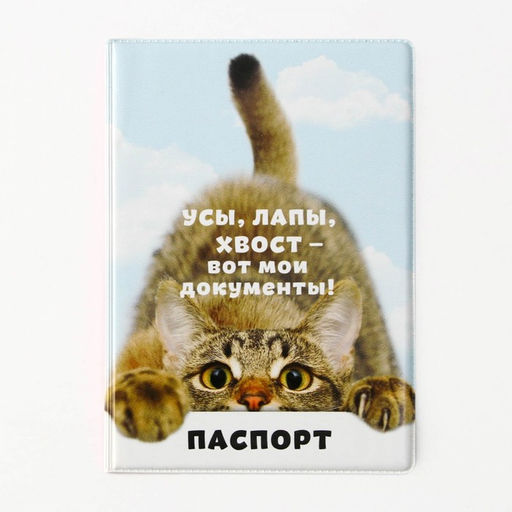 Обложка для паспорта Вот мои документы, ПВХ 280 мкм, эко-печать, картон 1,25 и подложка-пленка 280 мкм - Simaland фото 2