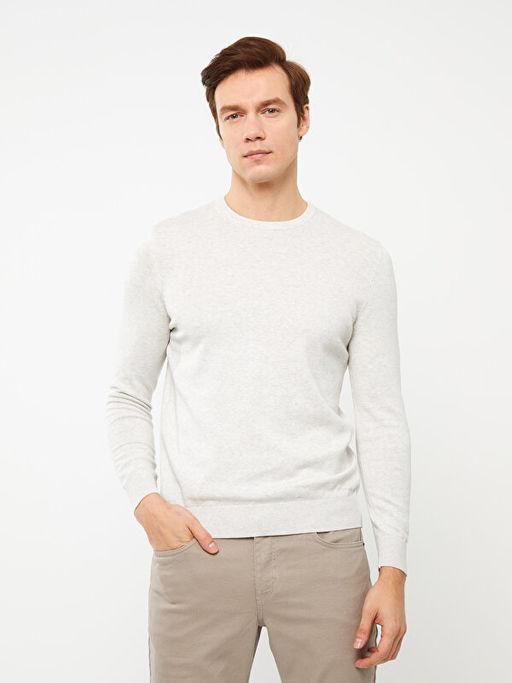 Bisiklet Yaka Erkek Triko Kazak